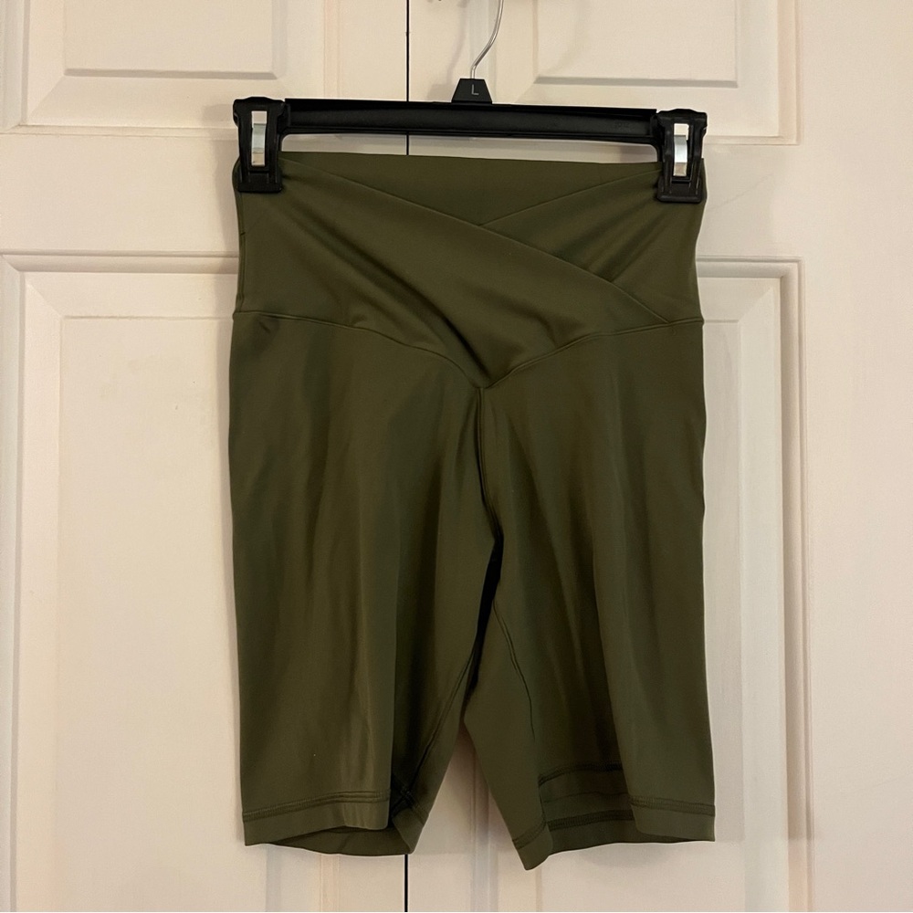 Aerie Olive Bike Shorts